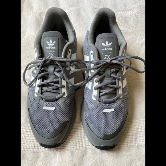 Mens Adidas ZX 1K Boost Grey Sneaker, Size 11